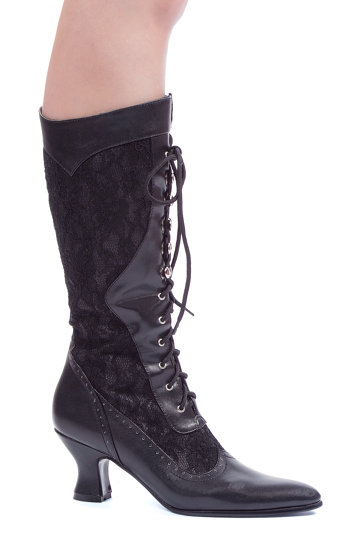 Rebecca - 2.5- Heel Boots with Lace